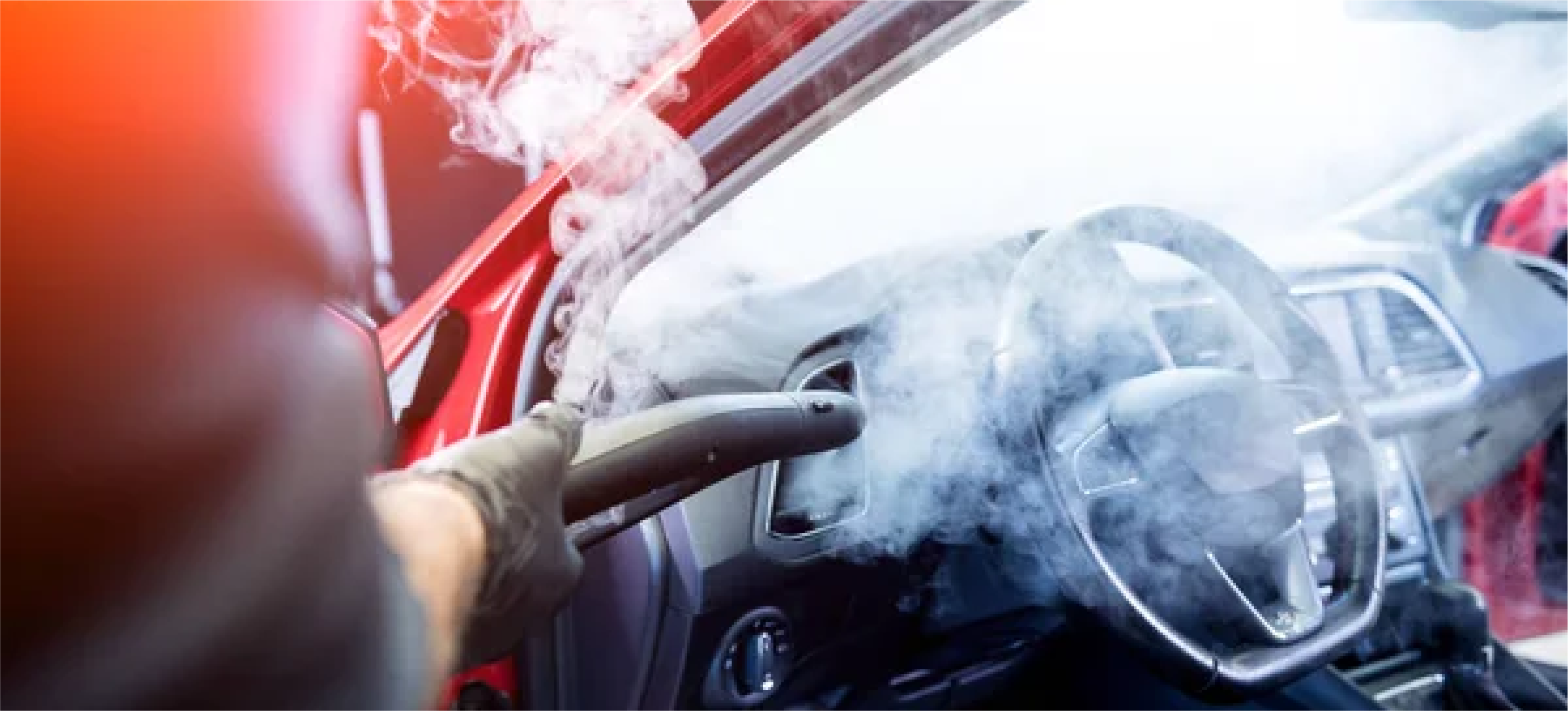 Steam Car Wash in Action